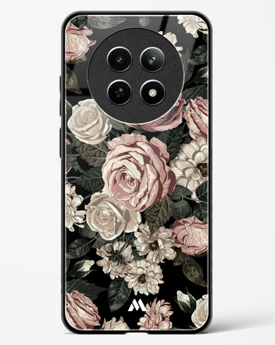 Floral Midnight Bouquet Glass Case Phone Cover (Realme)