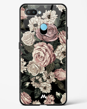 Floral Midnight Bouquet Glass Case Phone Cover-(Realme)