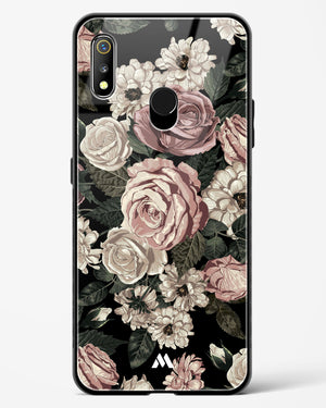 Floral Midnight Bouquet Glass Case Phone Cover-(Realme)