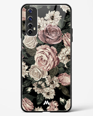 Floral Midnight Bouquet Glass Case Phone Cover-(Realme)