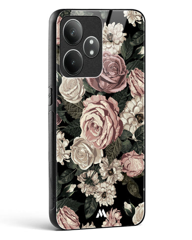 Floral Midnight Bouquet Glass Case Phone Cover (Realme)