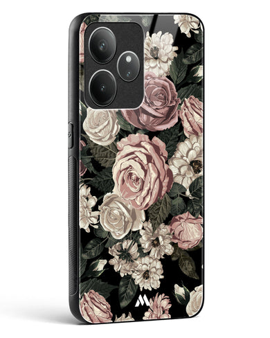 Floral Midnight Bouquet Glass Case Phone Cover (Realme)