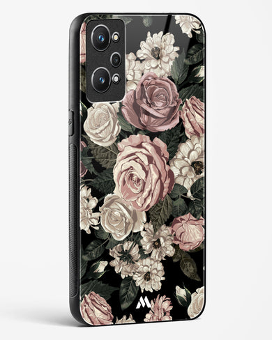 Floral Midnight Bouquet Glass Case Phone Cover (Realme)