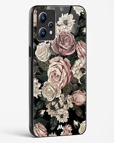 Floral Midnight Bouquet Glass Case Phone Cover (Realme)