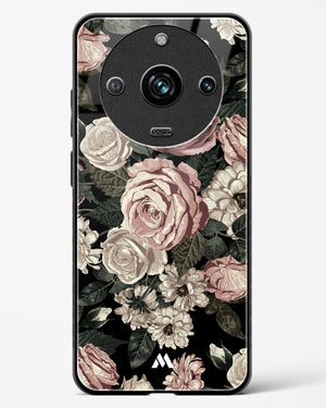 Floral Midnight Bouquet Glass Case Phone Cover (Realme)