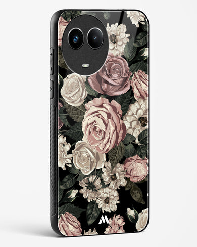 Floral Midnight Bouquet Glass Case Phone Cover (Realme)