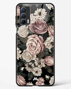 Floral Midnight Bouquet Glass Case Phone Cover-(Realme)