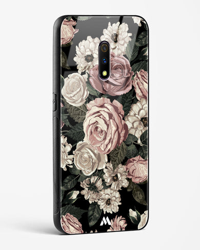 Floral Midnight Bouquet Glass Case Phone Cover (Realme)