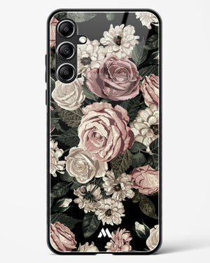 Floral Midnight Bouquet Glass Case Phone Cover-(Samsung)