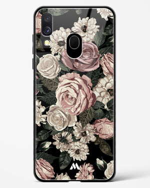 Floral Midnight Bouquet Glass Case Phone Cover-(Samsung)