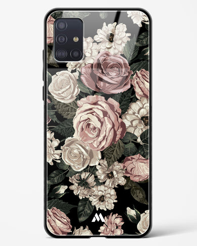 Floral Midnight Bouquet Glass Case Phone Cover-(Samsung)