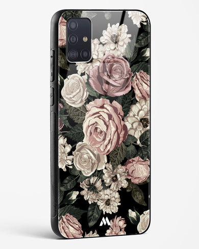 Floral Midnight Bouquet Glass Case Phone Cover-(Samsung)