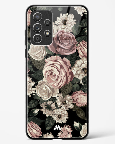 Floral Midnight Bouquet Glass Case Phone Cover-(Samsung)