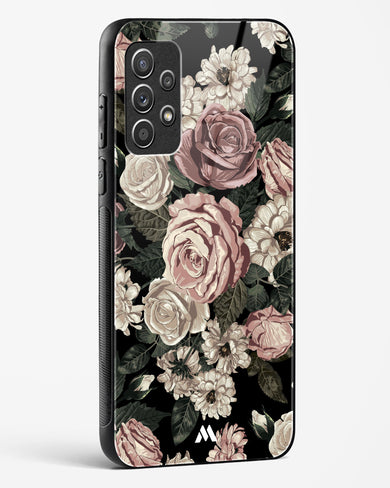 Floral Midnight Bouquet Glass Case Phone Cover-(Samsung)