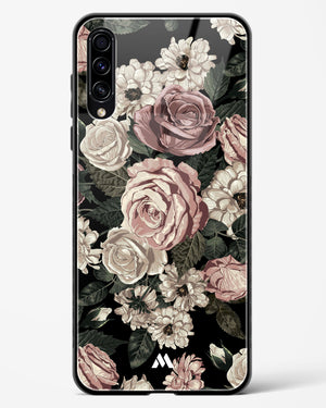 Floral Midnight Bouquet Glass Case Phone Cover-(Samsung)