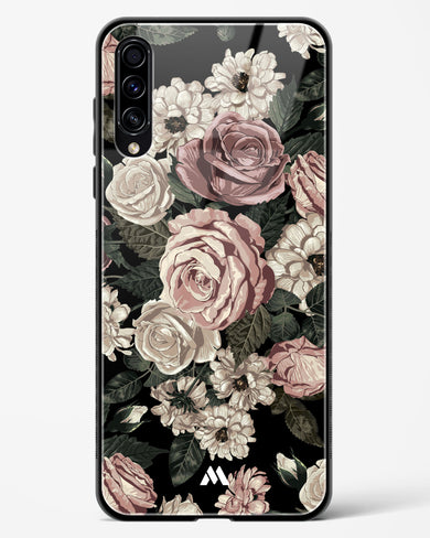 Floral Midnight Bouquet Glass Case Phone Cover-(Samsung)