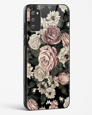 Floral Midnight Bouquet Glass Case Phone Cover-(Samsung)