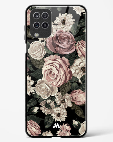 Floral Midnight Bouquet Glass Case Phone Cover-(Samsung)