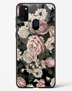 Floral Midnight Bouquet Glass Case Phone Cover-(Samsung)