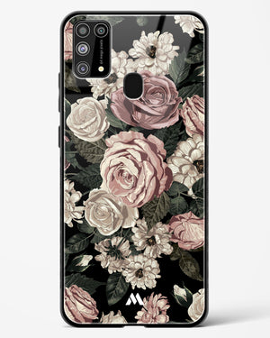 Floral Midnight Bouquet Glass Case Phone Cover-(Samsung)