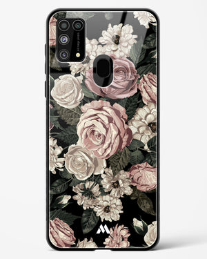 Floral Midnight Bouquet Glass Case Phone Cover-(Samsung)