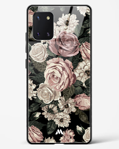 Floral Midnight Bouquet Glass Case Phone Cover-(Samsung)