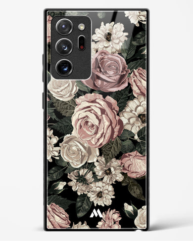 Floral Midnight Bouquet Glass Case Phone Cover-(Samsung)