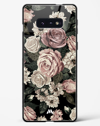 Floral Midnight Bouquet Glass Case Phone Cover (Samsung)