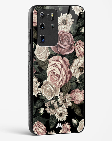 Floral Midnight Bouquet Glass Case Phone Cover-(Samsung)