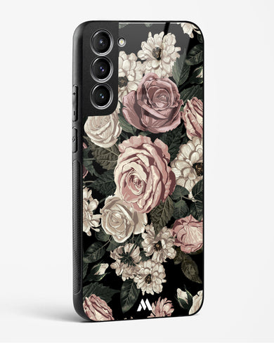 Floral Midnight Bouquet Glass Case Phone Cover-(Samsung)