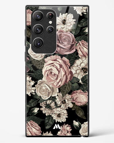 Floral Midnight Bouquet Glass Case Phone Cover-(Samsung)