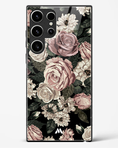 Floral Midnight Bouquet Glass Case Phone Cover-(Samsung)