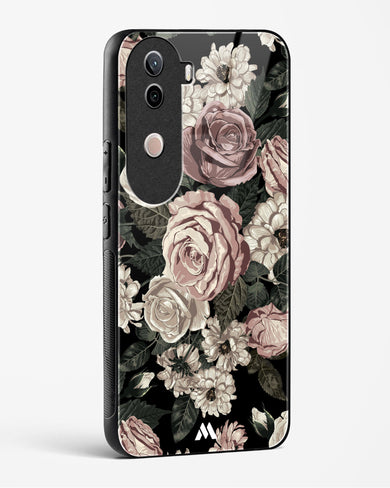 Floral Midnight Bouquet Glass Case Phone Cover (Vivo)