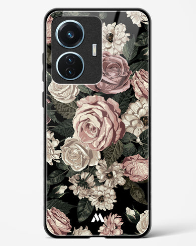Floral Midnight Bouquet Glass Case Phone Cover (Vivo)