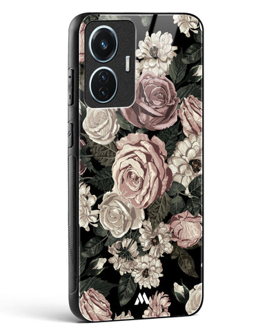 Floral Midnight Bouquet Glass Case Phone Cover (Vivo)