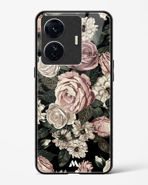 Floral Midnight Bouquet Glass Case Phone Cover (Vivo)
