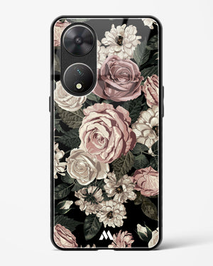 Floral Midnight Bouquet Glass Case Phone Cover (Vivo)