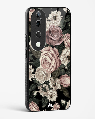 Floral Midnight Bouquet Glass Case Phone Cover (Vivo)