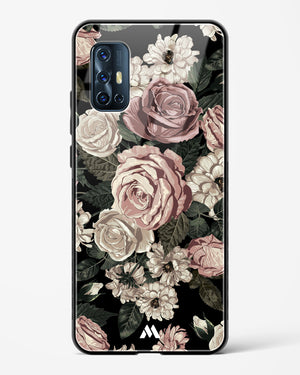 Floral Midnight Bouquet Glass Case Phone Cover (Vivo)