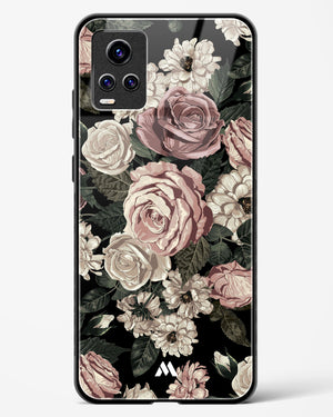 Floral Midnight Bouquet Glass Case Phone Cover-(Vivo)