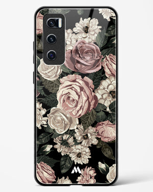 Floral Midnight Bouquet Glass Case Phone Cover-(Vivo)