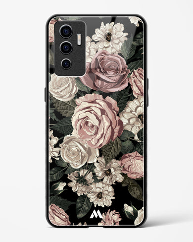 Floral Midnight Bouquet Glass Case Phone Cover (Vivo)