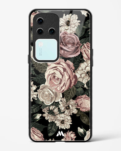 Floral Midnight Bouquet Glass Case Phone Cover (Vivo)