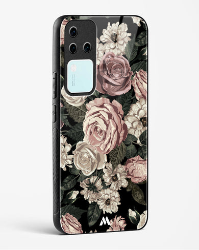 Floral Midnight Bouquet Glass Case Phone Cover (Vivo)