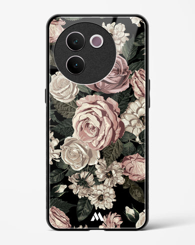 Floral Midnight Bouquet Glass Case Phone Cover (Vivo)