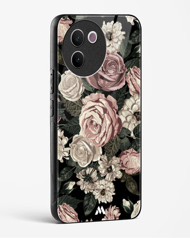 Floral Midnight Bouquet Glass Case Phone Cover (Vivo)