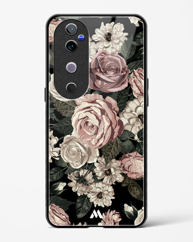 Floral Midnight Bouquet Glass Case Phone Cover (Vivo)