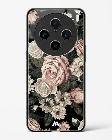 Floral Midnight Bouquet Glass Case Phone Cover (Vivo)