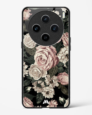 Floral Midnight Bouquet Glass Case Phone Cover (Vivo)