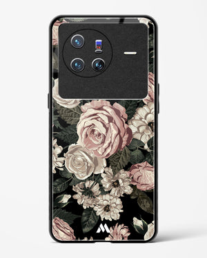 Floral Midnight Bouquet Glass Case Phone Cover-(Vivo)